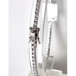 Bracciale Tennis Uomo Gioja Argento CBR54 In Argento Con Zirconi 2 mm