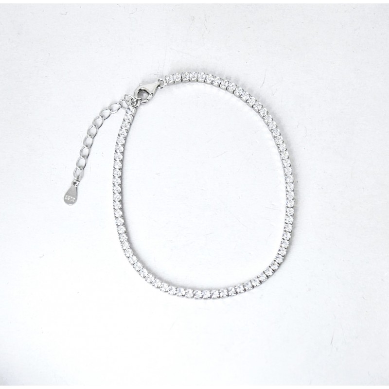 Bracciale Tennis Donna Gioja Argento CBR63 In Argento Con Zirconi 2 mm