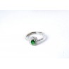 Anello Donna Gioja Argento CCD120 In Argento Con Zircone Verde