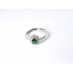 Anello Donna Gioja Argento CCD120 In Argento Con Zircone Verde