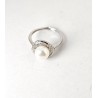 Anello Donna Gioja Argento CAN14 P In Argento Con Perla E Zirconi