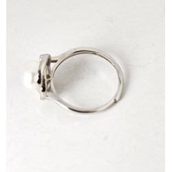 Anello Donna Gioja Argento CAN14 P In Argento Con Perla E Zirconi