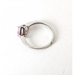 Anello Donna Gioja Argento CCD120 R In Argento Con Zircone Rosa A Cuore