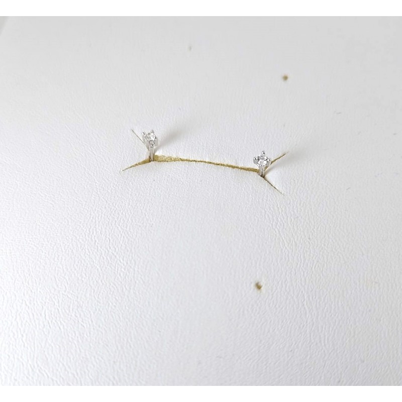 Orecchini Punto Luce ORZ2MM In Argento Con Zircone 2 mm