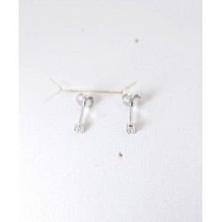 Orecchini Punto Luce ORZ2MM In Argento Con Zircone 2 mm