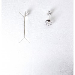 Orecchini Donna Punto Luce Elli's Nardelli EL026412 In Oro Bianco Con Diamanti