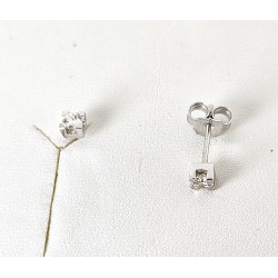 Orecchini Punto Luce Donna Elli's Nardelli EL026428 In Oro Bianco Con Diamanti