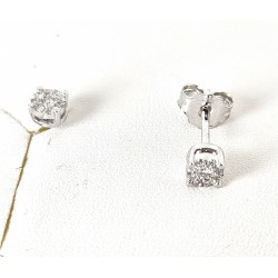 Orecchini Punto Luce Donna Elli's Nardelli EL0902 In Oro Bianco Con Diamanti