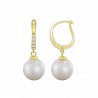 Orecchini Donna Lotus Silver LP3318-4/2 In Argento Dorato Con Perla E Zirconi