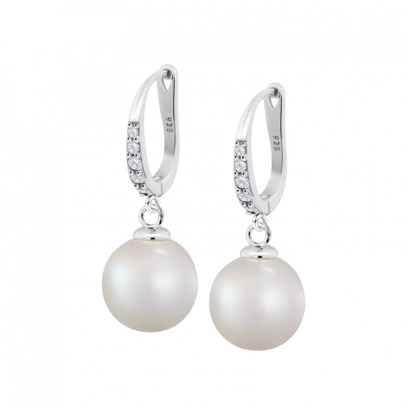 Orecchini Pendenti Donna Lotus Silver LP3318-4/1 In Argento Con Perla 10 mm