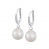 Orecchini Pendenti Donna Lotus Silver LP3318-4/1 In Argento Con Perla 10 mm