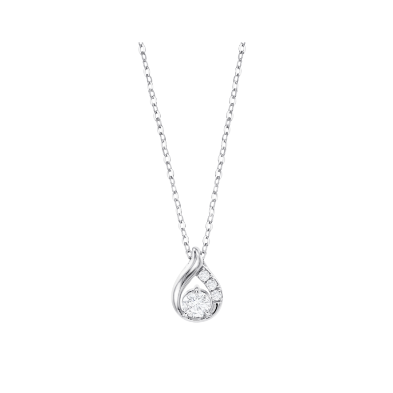 Collana Donna Lotus Silver LP3970-1/1 n Argento Con Pendente Goccia E Zirconi