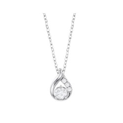 Collana Donna Lotus Silver LP3970-1/1 n Argento Con Pendente Goccia E Zirconi