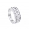 Anello Donna Lotus Silver LP3906-3/112 In Argento A Fascia Con Zirconi
