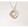 Collana Donna Lotus Silver LP3967-1/1 In Argento Con Pendente Cerchi E Zirconi