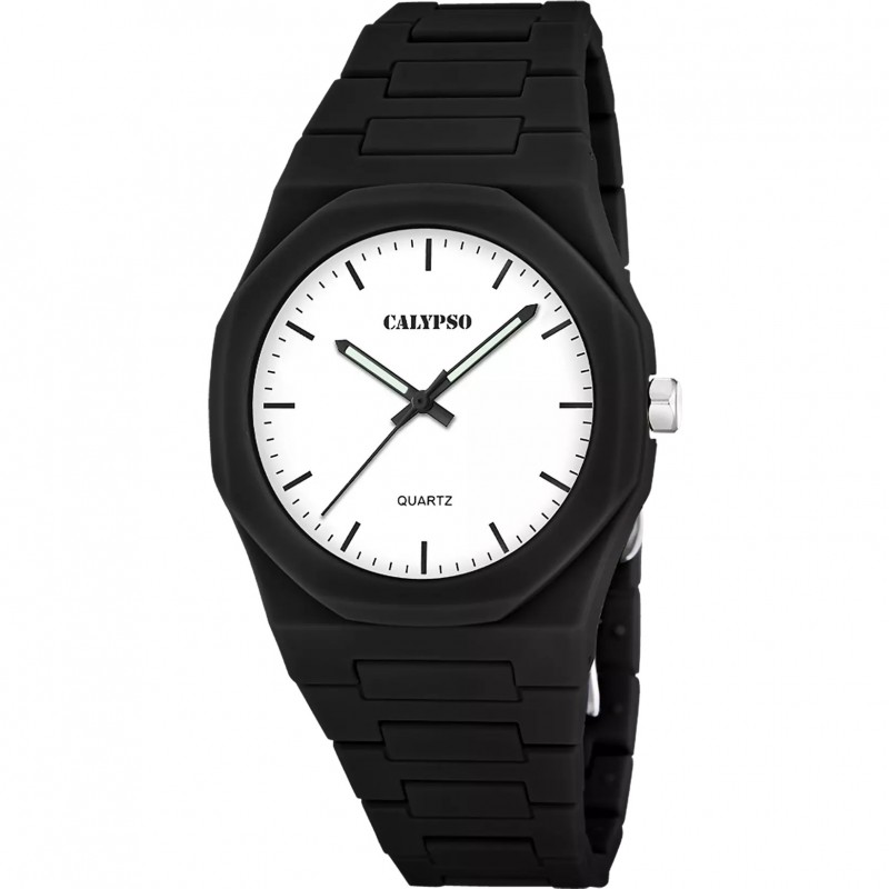 Orologio Uomo Calypso K6080/5 Solo Tempo Con Cassa E Cinturino Neri