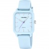 Orologio Donna Calypso K6086/3 Con Cassa Rettangolare E Cinturino Celeste