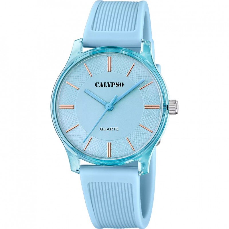 Orologio Unisex Calypso K6085/2 Solo Tempo Con Cinturino Turchese