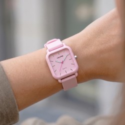 Orologio Donna Calypso K6086/4 Con Cassa Rettangolare E Cinturino Glicine