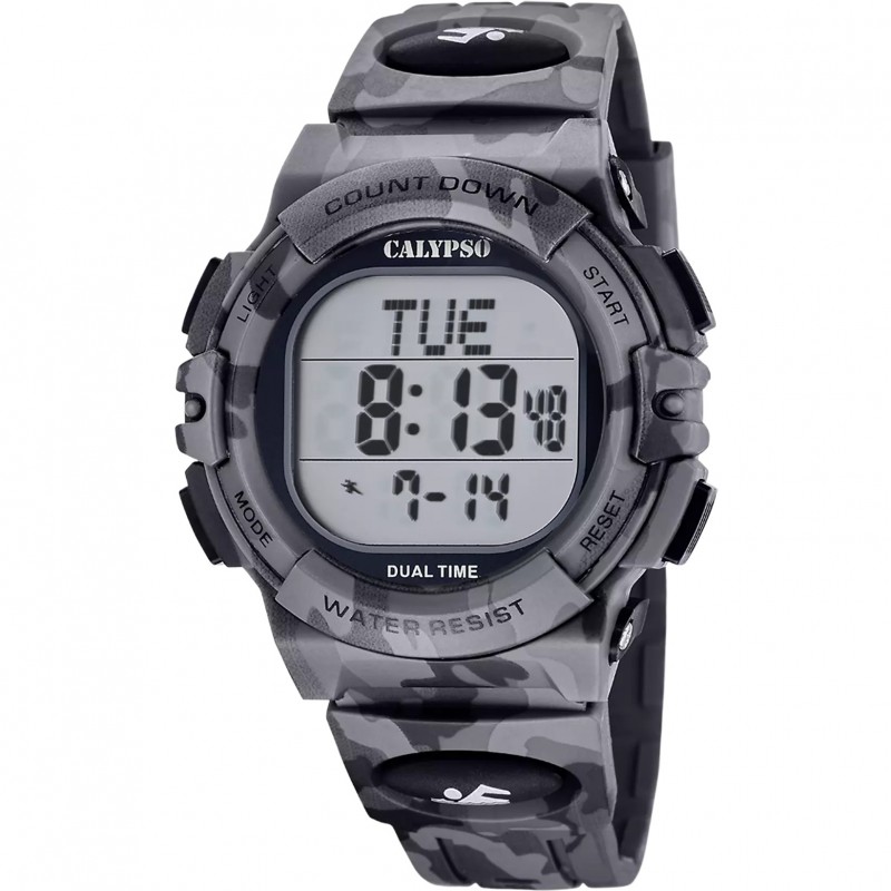 Orologio Uomo Calypso K6073/3 Digitale Con Cassa E Cinturino Camouflage
