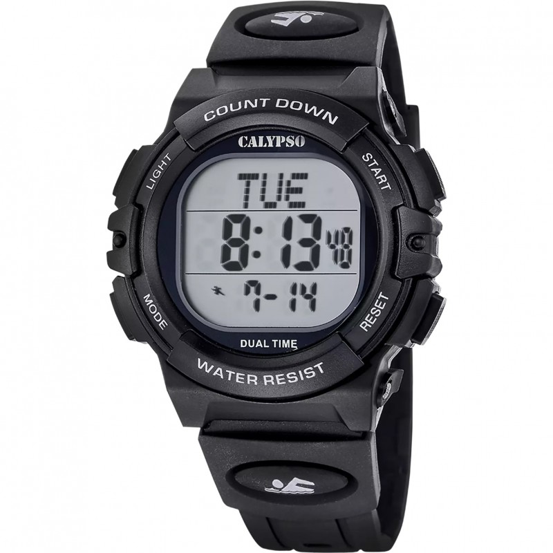 Orologio Uomo Calypso K6073/2 Digitale Con Cassa E Cinturino Neri