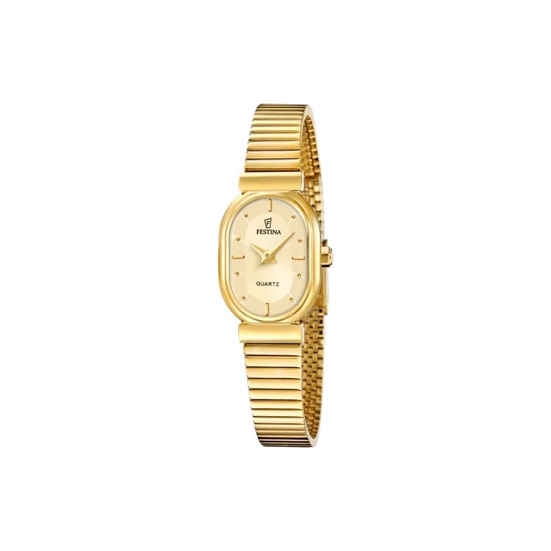 Orologio Donna Festina F20799/3 In Acciaio Dorato Con Cassa Ovale