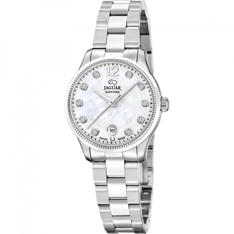 Orologio Donna Jaguar J1045/2 In Acciaio Con Quadrante Madreperla Bianco