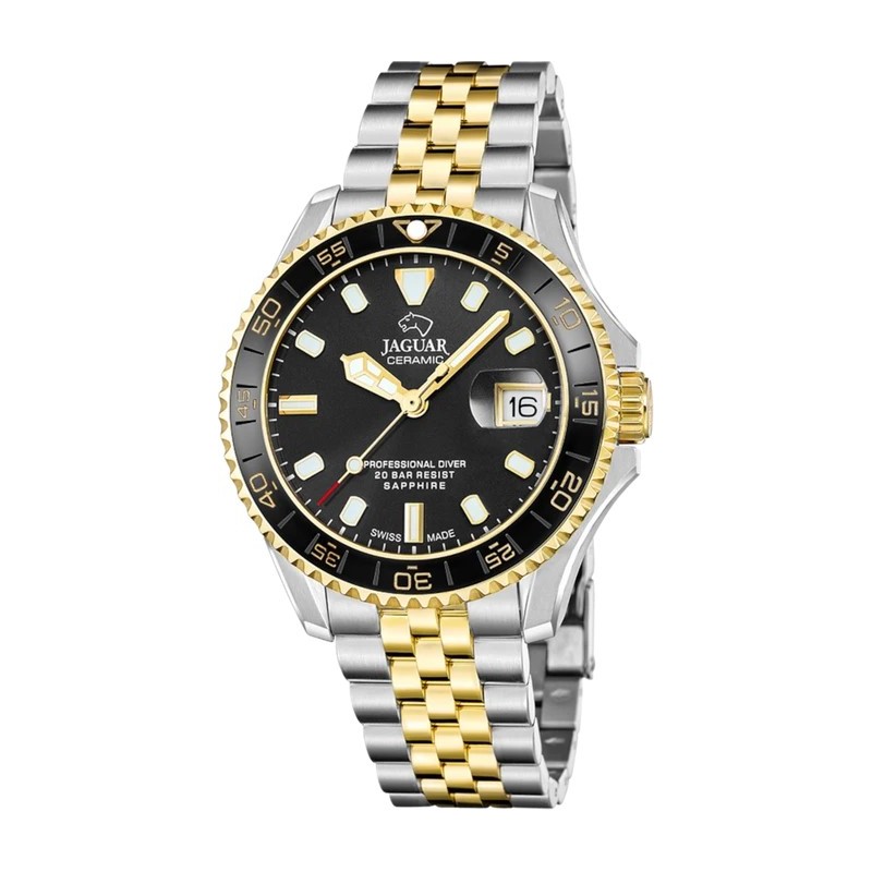 Orologio Uomo Jaguar J1055/1 Professional Diver Con Cinturino Bicolore