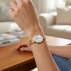Orologio Donna Festina Mademoiselle F16938/2 Solo Tempo In Acciaio Dorato