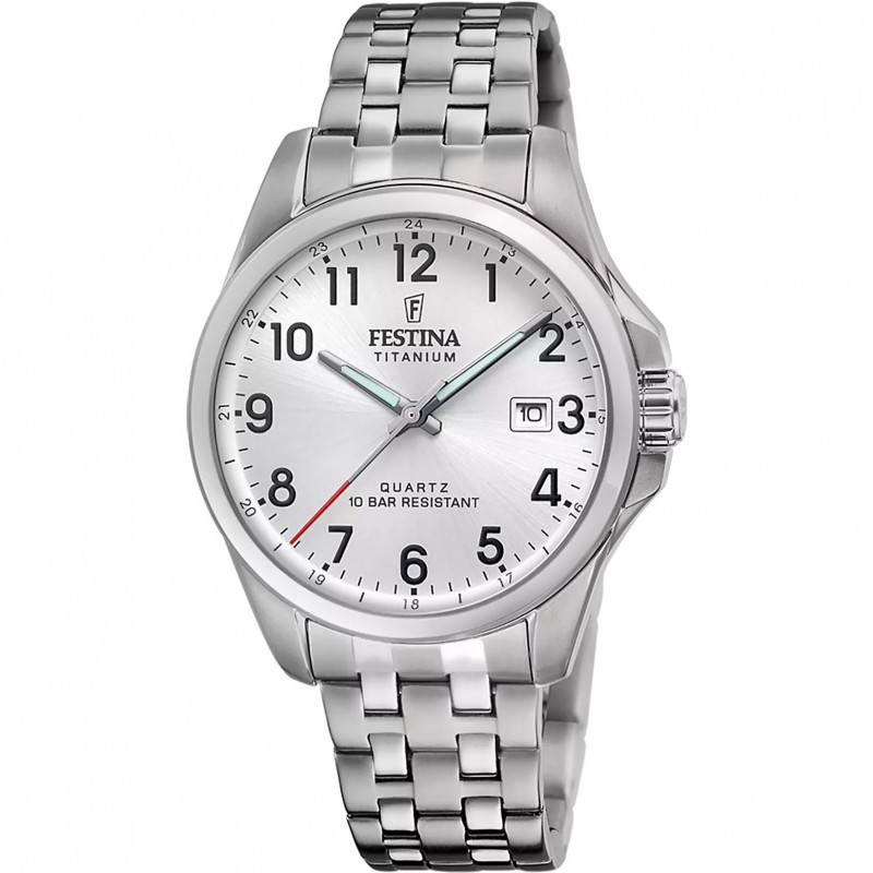 Orologio Uomo Festina F20696/1 Solo Tempo Con Cassa E Cinturino In Titanio