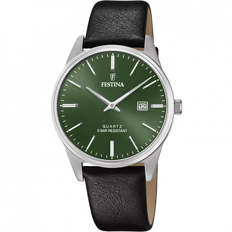 Orologio Uomo Festina F20512/5 Classico Con Quadrante Verde