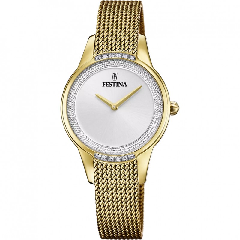 Orologio Donna Festina Mademoiselle F20495/1 Con Cassa E Cinturino Acciaio Dorato