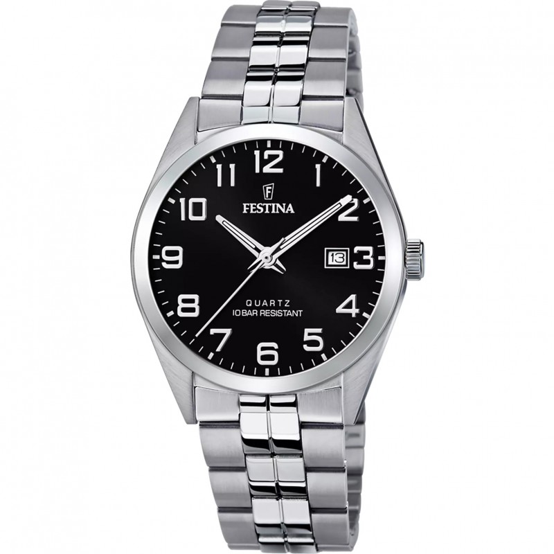 Orologio Uomo Festina F20437/4 Classico Con Quadrante Nero