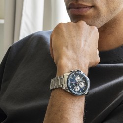 Orologio Uomo cronografo Festina F20560/2 Con Cinturino Acciaio E Quadrante Blu