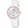 Orologio Donna Calypso K6087/1 Con Quadrante Grigio E Cinturino Bianco