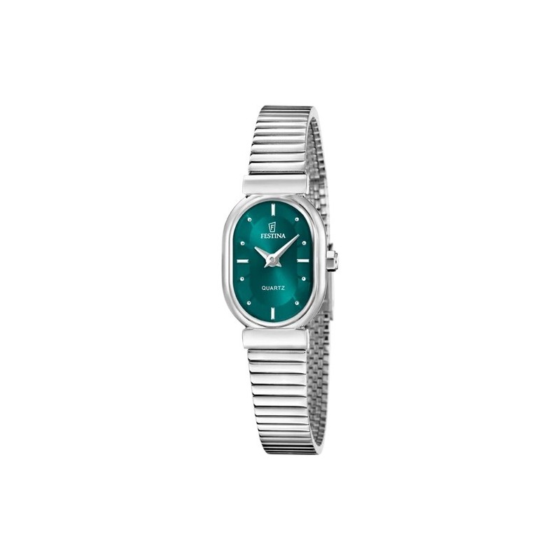 Orologio Donna Festina F20798/3 Con Quadrante Ovale Verde Scuro