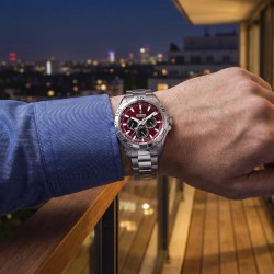 Orologio Uomo Multifunzione Festina F20623/9 In Acciaio Con Quadrante Rosso