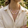 Collana Donna Lotus Style LS2714/1/1 In Acciaio Dorato Con Perle Bianche
