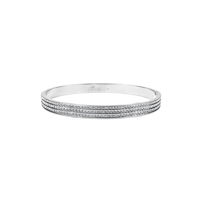 Bracciale Donna Rigido Lotus Style LS2683/2/1 In Acciaio Con Strass