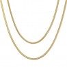 Collana Donna Lotus Style LS2763/1/2 In Acciaio Doppio Filo Coda Di Topo Schiacciata