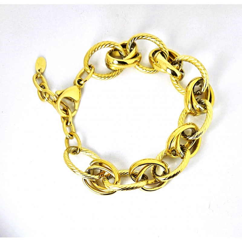 Bracciale Donna Lotus Style LS2654/2/2 In Acciaio Dorato A Catena