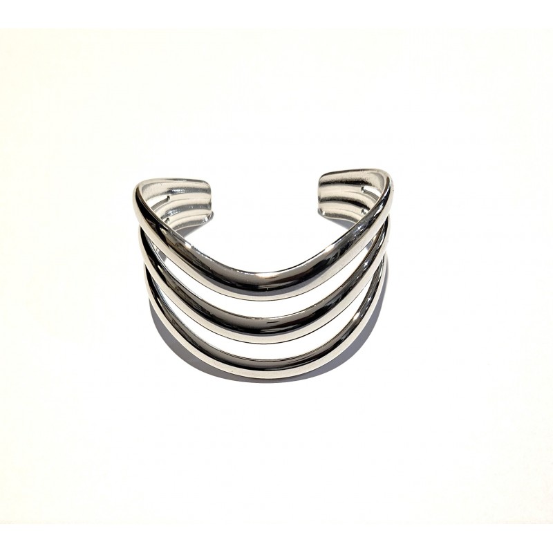 Bracciale Donna Rigido Lotus Style LS2680/2/1 Onde In Acciaio Lucido