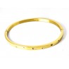 Bracciale Donna Rigido Lotus Style LS2650/2/2 In Acciaio Dorato Con Strass