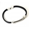 Bracciale Uomo Lotus Style LS2628/2/1 In Cuoio Nero E Acciaio