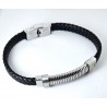Bracciale Uomo Lotus Style LS2628/2/1 In Cuoio Nero E Acciaio
