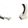 Bracciale Uomo Lotus Style LS2628/2/1 In Cuoio Nero E Acciaio