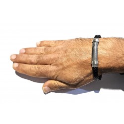 Bracciale Uomo Lotus Style LS2628/2/1 In Cuoio Nero E Acciaio