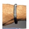 Bracciale Uomo Lotus Style LS2628/2/1 In Cuoio Nero E Acciaio