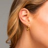 Orecchini Donna Luca Barra OK1691 In Acciaio Dorato Con Nodo