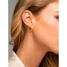 Orecchini Donna Luca Barra OK1691 In Acciaio Dorato Con Nodo